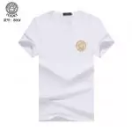 versace cotton classic medusa sequin t-shirt embroidery top white